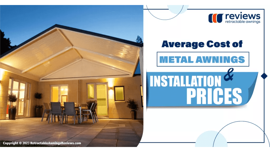 A cover image about how much metal awnings cost