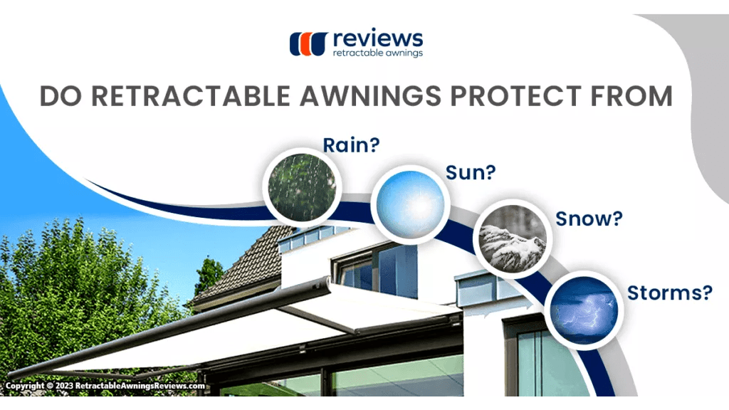 Do Retractable Awnings Protect From Rain, Sun, Snow and Storms?