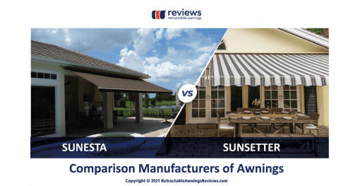 Sunesta vs Sunsetter — Comparison Manufacturers of Awnings