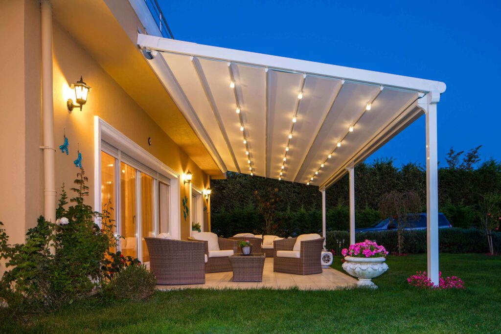 ankara retractable patio deck pergola roof cover