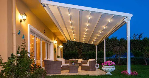 ankara retractable patio deck pergola roof cover