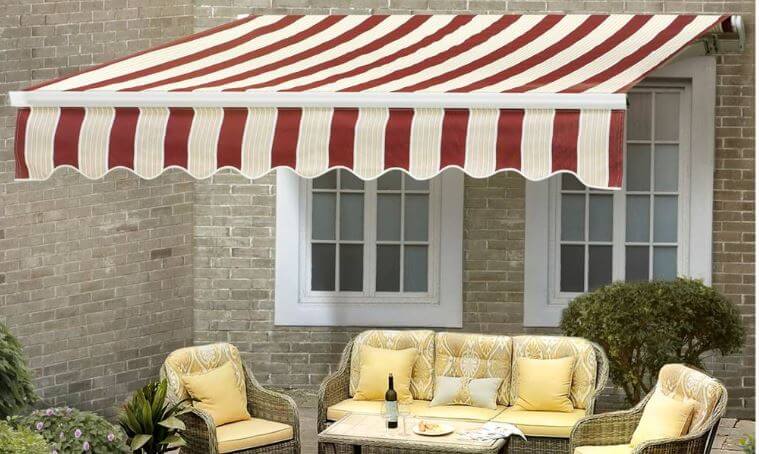 sunjoy folding lateral arm retractable awning