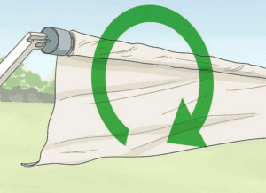 An image showing how to replace RV awning fabric